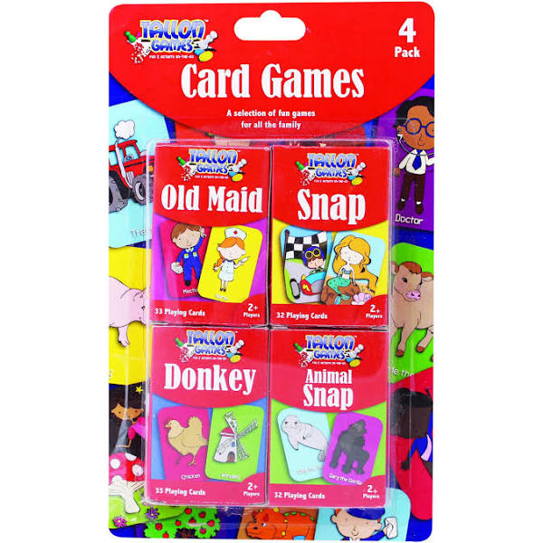 Party Crazy Children's Playing Cards Pack of 4 games