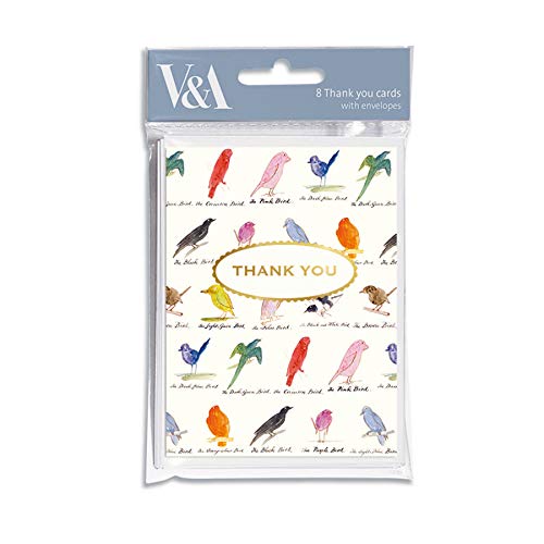 Museums & Galleries Edward Lear Birds  Thank You  Pk8 SOC183