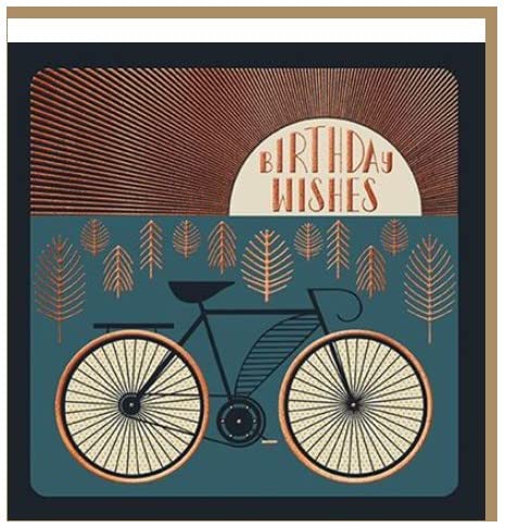 Paper Rose - Cycling At Sunset Card - MEG007