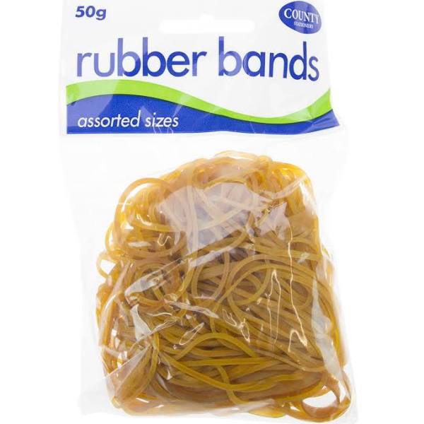 County Rubber Bands Natural 50gm C224