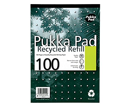 Pukka Recycled Refill Pad 100 page A4