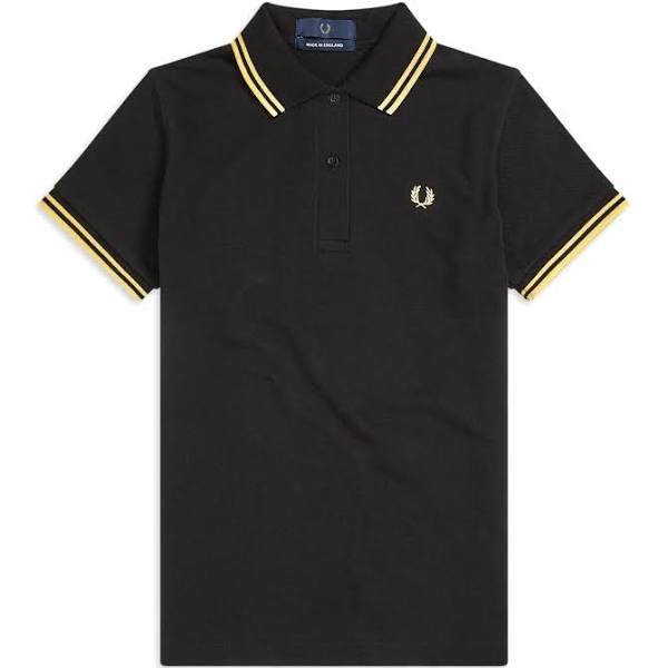 Fred Perry RE Issues Twin Tipped Polo Shirt - Black Champagne