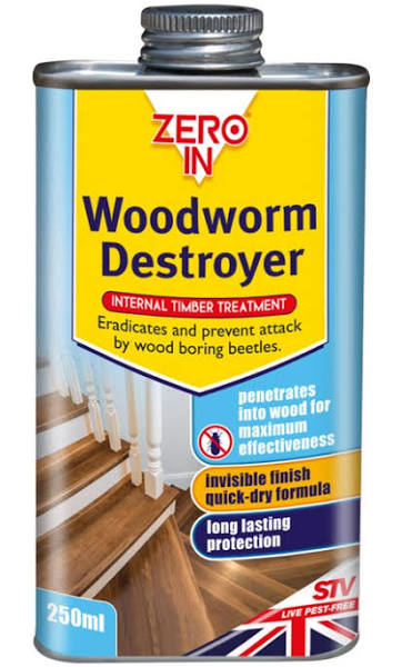Zero in Woodworm Destroyer - 250ml Can