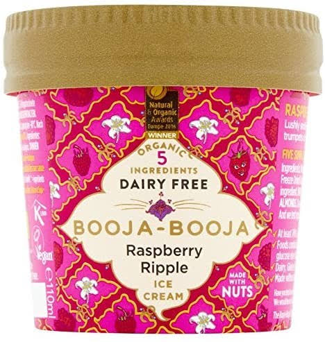 Booja-Booja Raspberry Ripple Ice Cream 110ml