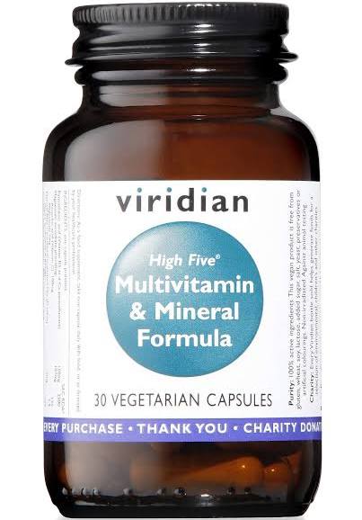 Viridian High Five Multivitamin & Mineral Formula (30 caps)