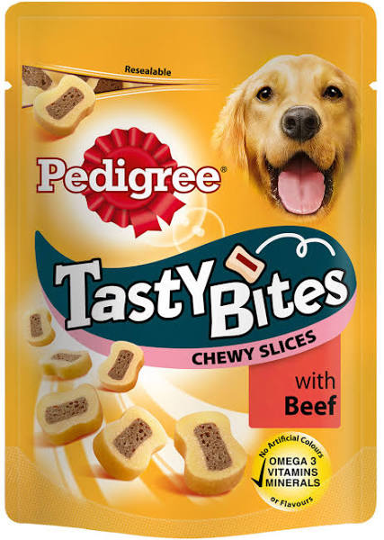Pedigree Tasty Bites - Cheesy Nibbles with Cheese & Beef 140g