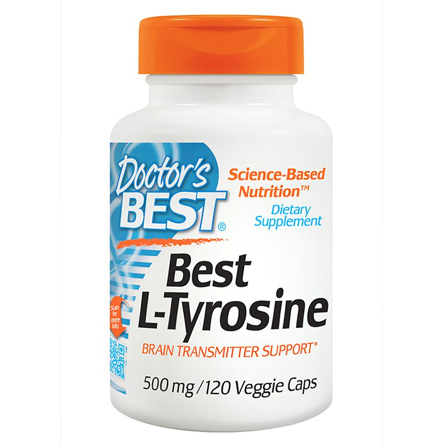 Doctor's Best L-Tyrosine, Non-GMO, Gluten Free, 120 Veggie Caps