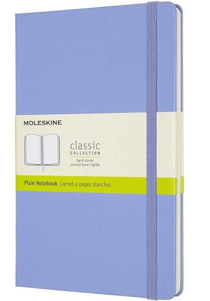 Moleskine Hardcover Large Notebook Hydrangea Blue Plain