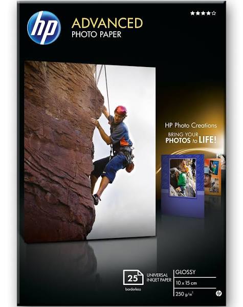 HP Advanced Glossy Photo Paper 250gsm Pk25