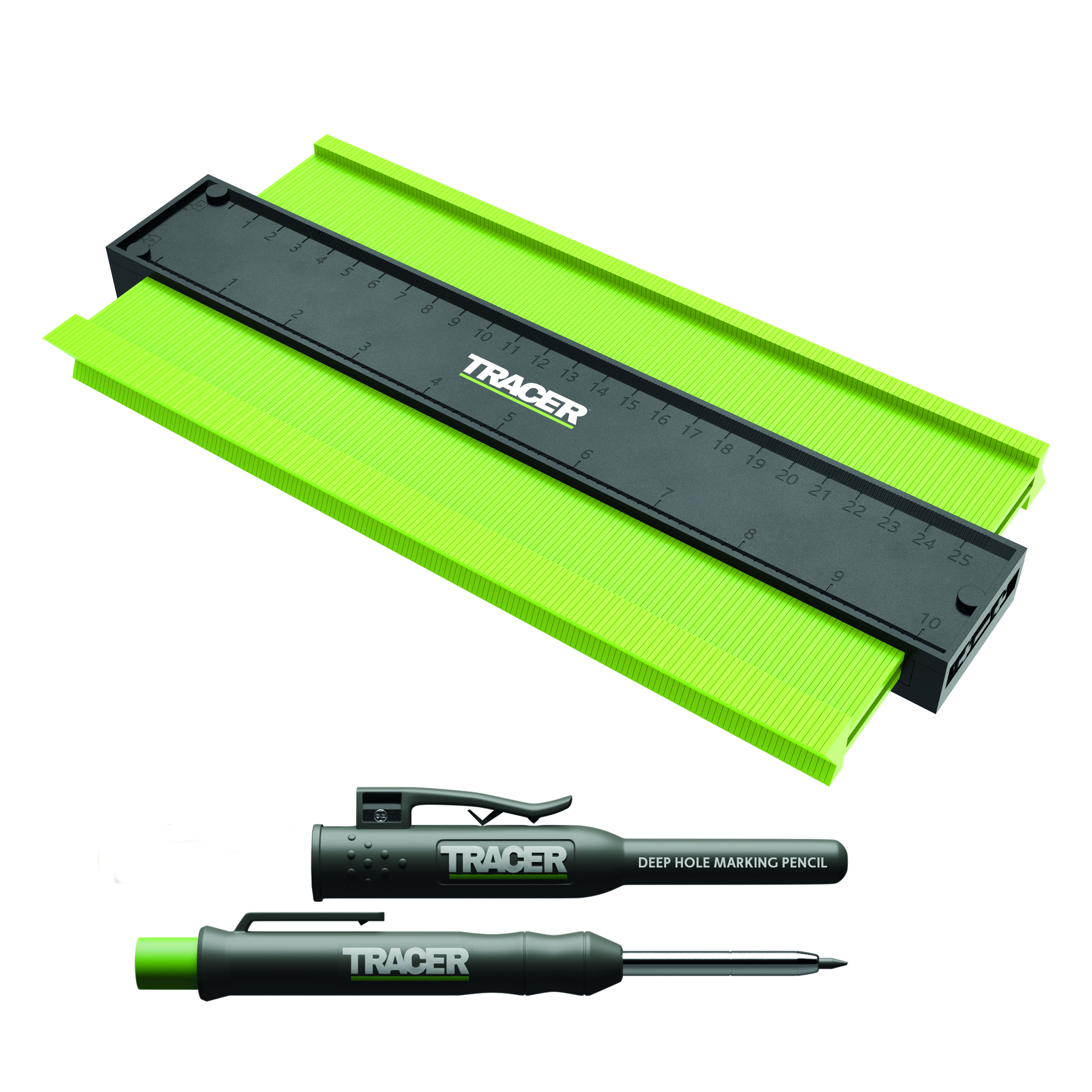 TRACER Contour Gauge 10" (Inc TRACER Deep Hole Pencil)